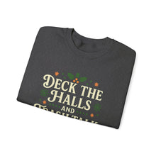 Load image into Gallery viewer, Festive Holiday Sweatshirt - "Deck the Halls and Trash Talk Y'all"