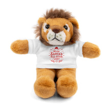 Load image into Gallery viewer, Christmas Stuff Animal with Red "Made Santa's All-Star List" Tee