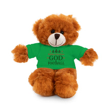 Load image into Gallery viewer, Christmas Stuff Animal with "Holiday Priorities: God & Football" Tee