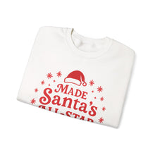 Load image into Gallery viewer, Made Santa's All-Star List Crewneck Sweatshirt