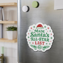 Load image into Gallery viewer, Green Made Santa’s All-Star List - Christmas Holiday Fridge Magnet