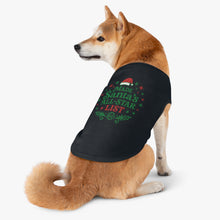 Load image into Gallery viewer, Pet Tank Top — "Made Santa's All-Star List" Christmas Dog Shirt