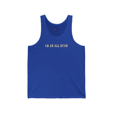 Load image into Gallery viewer, I'm an All Star Tank Top w/ Black Lettering