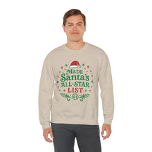Load image into Gallery viewer, Santa's All-Star List Sweatshirt