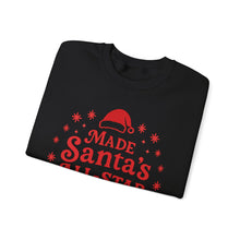 Load image into Gallery viewer, Made Santa's All-Star List Crewneck Sweatshirt