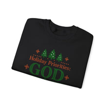 Load image into Gallery viewer, "Holiday Priorities: God & Football" - Sweatshirt