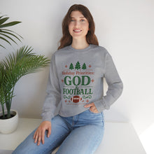 Load image into Gallery viewer, "Holiday Priorities: God & Football" - Sweatshirt