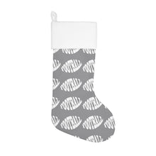 Load image into Gallery viewer, Football Gray Holiday Stocking