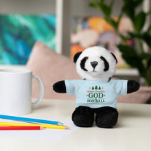 Load image into Gallery viewer, Christmas Stuff Animal with "Holiday Priorities: God & Football" Tee