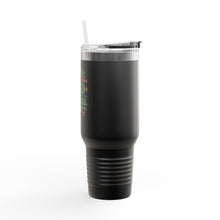 Load image into Gallery viewer, 40oz Insulated Travel Mug — "Holiday Priorities: God & Football" Christmas Tumbler