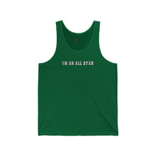 Load image into Gallery viewer, I'm an All Star Tank Top w/ Black Lettering