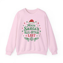 Load image into Gallery viewer, Santa's All-Star List Sweatshirt