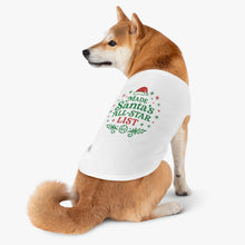 Load image into Gallery viewer, Pet Tank Top — "Made Santa's All-Star List" Christmas Dog Shirt
