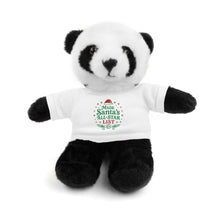 Load image into Gallery viewer, Christmas Stuff Animal with Green "Made Santa's All-Star List" Tee