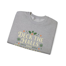 Load image into Gallery viewer, Festive Holiday Sweatshirt - "Deck the Halls and Trash Talk Y'all"