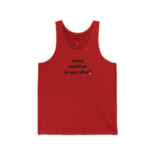 Load image into Gallery viewer, What Position do You Play? Tank Top w/ Black Lettering