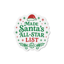 Load image into Gallery viewer, Green Made Santa’s All-Star List - Christmas Holiday Fridge Magnet