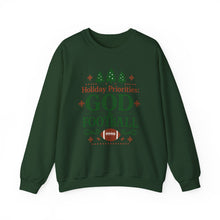 Load image into Gallery viewer, "Holiday Priorities: God & Football" - Sweatshirt