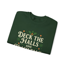 Load image into Gallery viewer, Festive Holiday Sweatshirt - "Deck the Halls and Trash Talk Y'all"