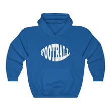 Load image into Gallery viewer, Football w/ White Lettering Hoodie
