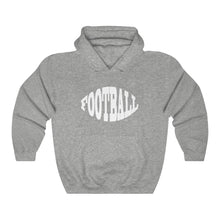 Load image into Gallery viewer, Football w/ White Lettering Hoodie