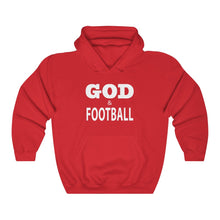 Load image into Gallery viewer, God & Football w/ White Lettering Hoodie