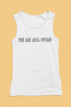 Load image into Gallery viewer, I'm an All Star Ribbed Tank Top - White and Pink