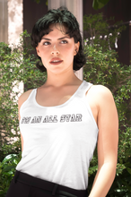 Load image into Gallery viewer, I'm an All Star Ribbed Tank Top - White and Pink