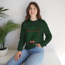 Load image into Gallery viewer, &quot;Holiday Priorities: God &amp; Football&quot; - Sweatshirt
