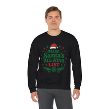 Load image into Gallery viewer, Santa&#39;s All-Star List Sweatshirt
