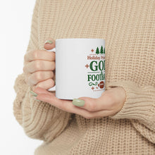 Load image into Gallery viewer, &quot;Holiday Priorities: God &amp; Football&quot; White Ceramic Mug (11oz, 15oz)
