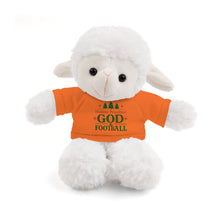 Load image into Gallery viewer, Christmas Stuff Animal with &quot;Holiday Priorities: God &amp; Football&quot; Tee
