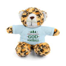 Load image into Gallery viewer, Christmas Stuff Animal with &quot;Holiday Priorities: God &amp; Football&quot; Tee
