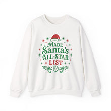 Load image into Gallery viewer, Santa&#39;s All-Star List Sweatshirt
