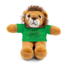 Load image into Gallery viewer, Christmas Stuff Animal with &quot;Holiday Priorities: God &amp; Football&quot; Tee
