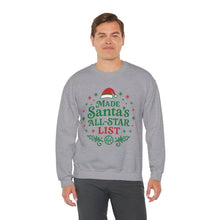 Load image into Gallery viewer, Santa&#39;s All-Star List Sweatshirt
