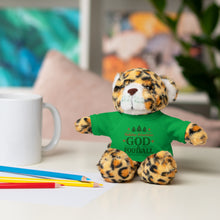 Load image into Gallery viewer, Christmas Stuff Animal with &quot;Holiday Priorities: God &amp; Football&quot; Tee
