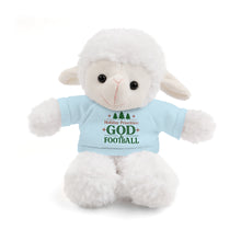 Load image into Gallery viewer, Christmas Stuff Animal with &quot;Holiday Priorities: God &amp; Football&quot; Tee
