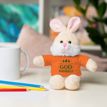 Load image into Gallery viewer, Christmas Stuff Animal with &quot;Holiday Priorities: God &amp; Football&quot; Tee
