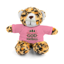 Load image into Gallery viewer, Christmas Stuff Animal with &quot;Holiday Priorities: God &amp; Football&quot; Tee
