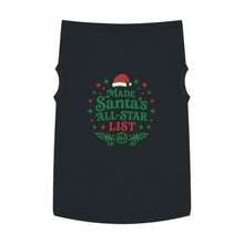 Load image into Gallery viewer, Pet Tank Top — &quot;Made Santa&#39;s All-Star List&quot; Christmas Dog Shirt
