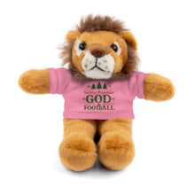 Load image into Gallery viewer, Christmas Stuff Animal with &quot;Holiday Priorities: God &amp; Football&quot; Tee
