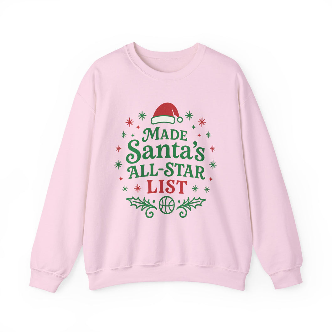 Santa's All-Star List Sweatshirt