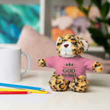 Load image into Gallery viewer, Christmas Stuff Animal with &quot;Holiday Priorities: God &amp; Football&quot; Tee
