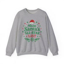 Load image into Gallery viewer, Santa&#39;s All-Star List Sweatshirt
