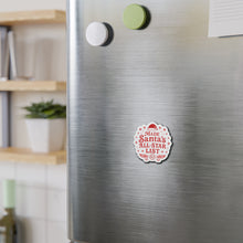 Load image into Gallery viewer, Made Santa’s All-Star List Die-Cut Magnet — Christmas Holiday Fridge Magnet
