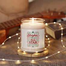 Load image into Gallery viewer, &quot;Sleighin&#39; Like an All Star&quot; - 9oz Scented Soy Christmas Holiday Candle
