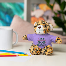 Load image into Gallery viewer, Christmas Stuff Animal with &quot;Holiday Priorities: God &amp; Football&quot; Tee

