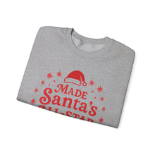 Load image into Gallery viewer, Made Santa&#39;s All-Star List Crewneck Sweatshirt
