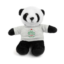Load image into Gallery viewer, Christmas Stuff Animal with Green &quot;Made Santa&#39;s All-Star List&quot; Tee
